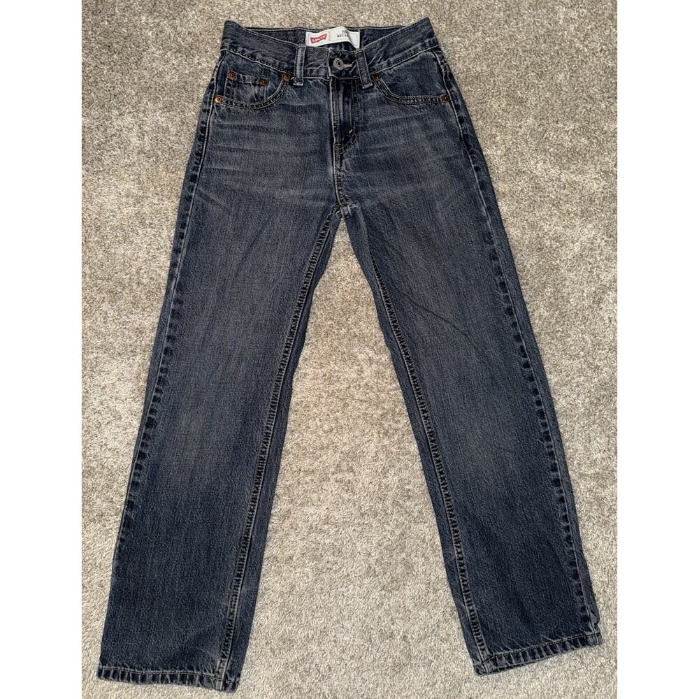 Levi's Jeans Boy's Size 10 Slim 550 Relaxed Straight Blue Denim Cotton‎ 23x25